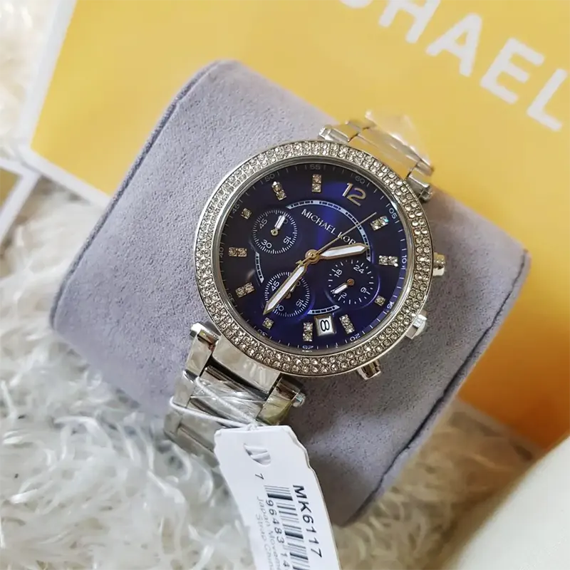 Michael Kors Parker Blue Dial Ladies Watch- MK6117